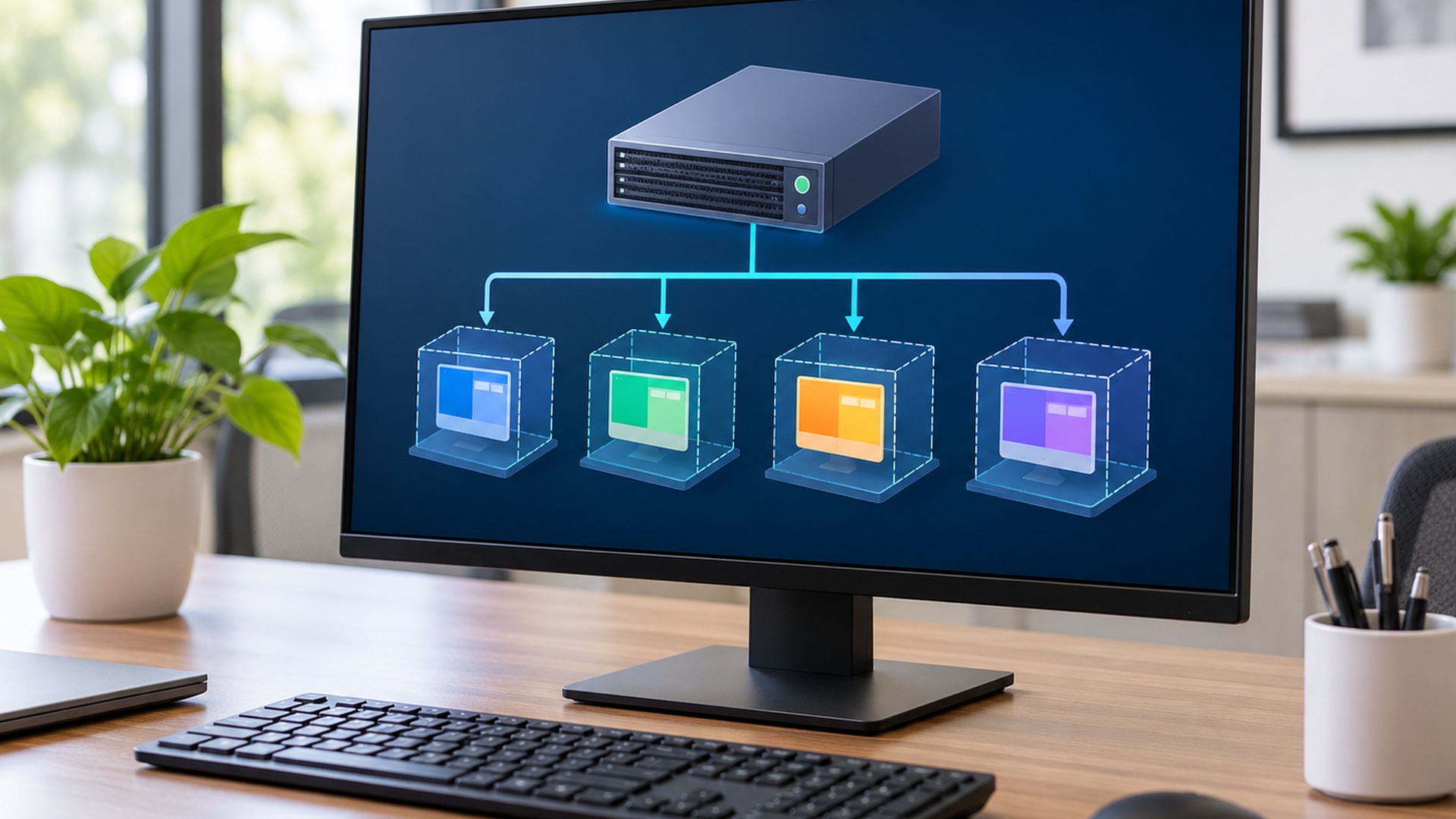 Image of Computer with Virtualized Software